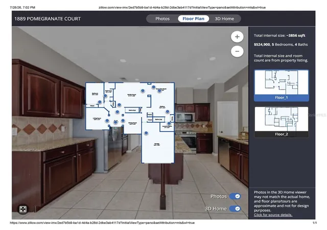 56th image of 1889 Pomegranate Ct, Ocoee, FL 34761 | MLS# O6427129