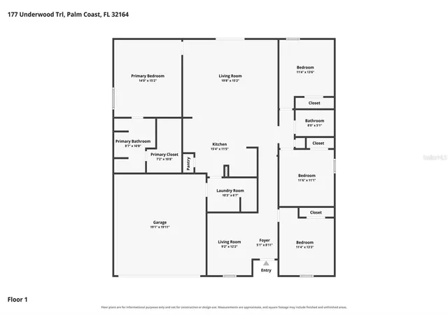 Photo 2 of Single family home for sale at 177 Underwood Trl, Palm Coast, FL 32164 | MLS# FC320362 | Listing updated on 2026-09-05