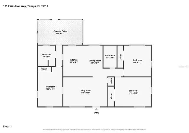 Photo 2 of Single family home for sale at 1311 Windsor Way, Tampa, FL 33619 | MLS# TB8537941 | Listing updated on 2026-08-18