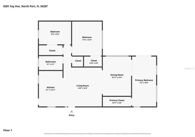 Photo 4 of Single family home for sale at 8381 Fay Ave, North Port, FL 34287 | MLS# A4703020 | Listing updated on 2026-08-17