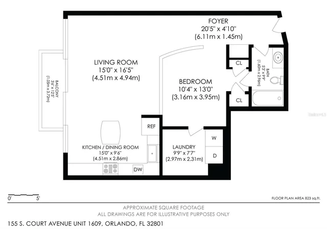 28th image of 155 S Court Ave #1609, Orlando, FL 32801 | MLS# O6433687