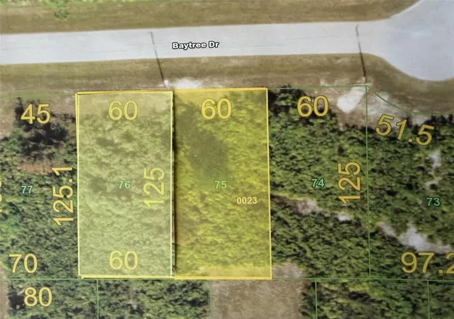 Photo 1 of Land for sale at 416 & 418 Baytree Dr, Rotonda West, FL 33947 | MLS# N6145373 | Listing updated on 2026-08-18