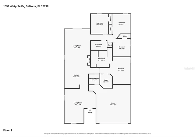 37th image of 1699 Whipple Dr, Deltona, FL 32738 | MLS# V4950785