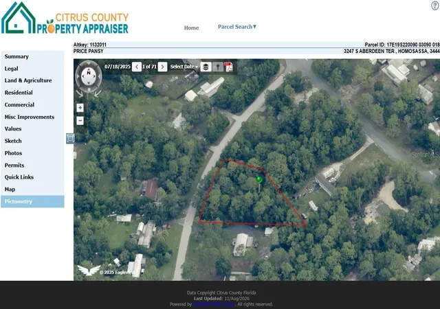 Photo 3 of Land for sale at 3247 S Aberdeen Ter, Homosassa, FL 34448 | MLS# OM730620 | Listing updated on 2026-08-19