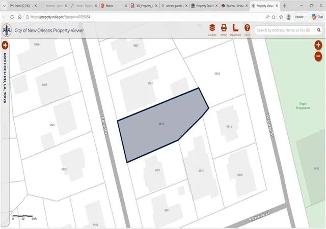 Photo 3 of Land for sale at 6619 Foch Rd, New Orleans, LA 70126 | MLS# 2554209 | Listing updated on 2026-08-12
