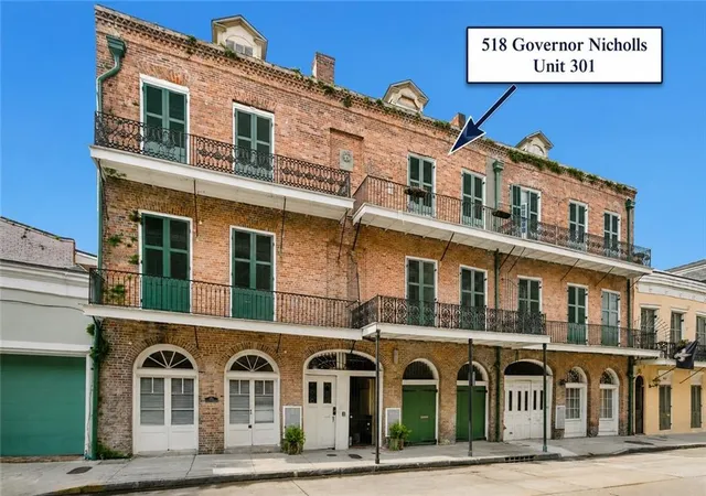 Photo 1 of Condo for sale at 518 Governor Nicholls St #301, New Orleans, LA 70116 | MLS# 2558955 | Listing updated on 2026-08-21