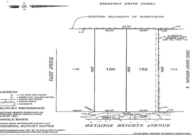 Photo 2 of Land for sale at 352 Metairie Hts Ave, Metairie, LA 70001 | MLS# 2568679 | Listing updated on 2026-08-11