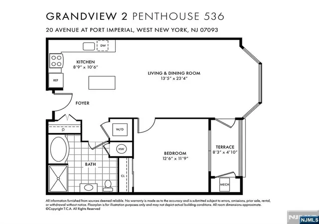 Photo 2 of Sale Pending at 20 Ave At Port Imperial #536, West New York, NJ 07093 | MLS# 26018012 | Listing updated on 2026-09-14