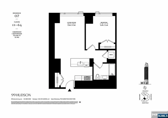 Photo 40 of Condo for sale at 99 Hudson St #2607, Jersey City, NJ 07302 | MLS# 26024251 | Listing updated on 2026-07-28