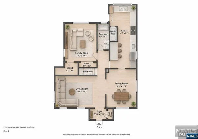Photo 3 of Single family home for sale at 1105 Anderson Ave, Fort Lee, NJ 07024 | MLS# 26028017 | Listing updated on 2026-10-23