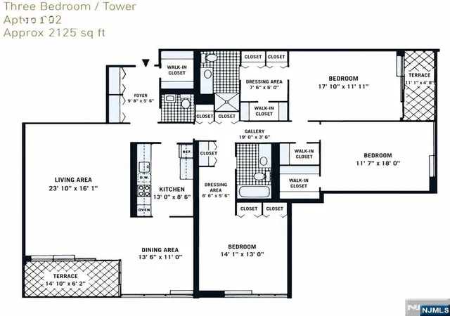 Photo 3 of Condo for sale at 5 Horizon Rd #2102, Fort Lee, NJ 07024 | MLS# 26028139 | Listing updated on 2026-08-03