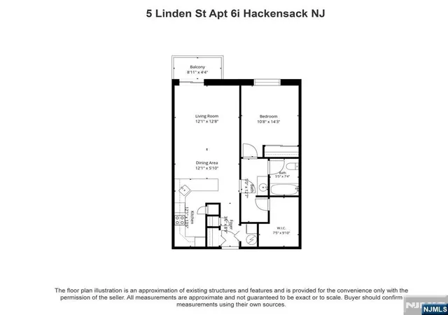Listing Photo 2 - Condo for sale in building located at 5 Linden St, Hackensack, NJ 07601 - Unit #6i