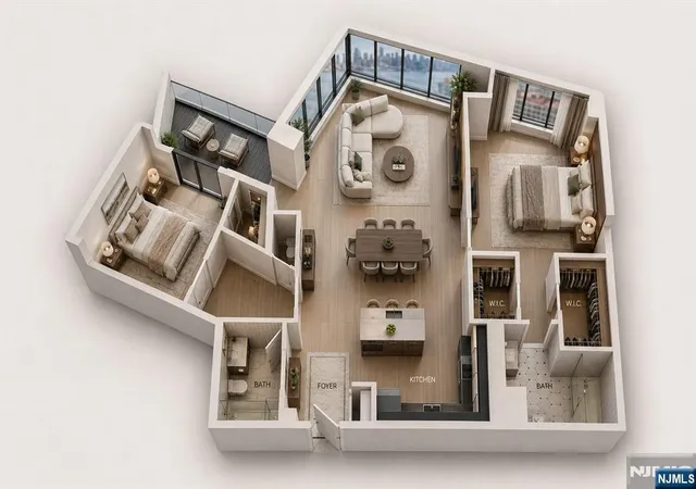 Photo 3 of Condo for sale at 9 Ave At Port Imperial #509, West New York, NJ 07093 | MLS# 26029325 | Listing updated on 2026-09-15