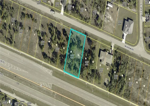 Photo 1 of Land for sale at 3534 Meadow Rd, Lehigh Acres, FL 33974 | MLS# 2025025000 | Listing updated on 2026-08-26