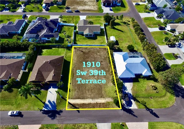 Photo 3 of Land for sale at 1910 SW 39th Terrace, Cape Coral, FL 33914 | MLS# 2026010438 | Listing updated on 2026-08-17