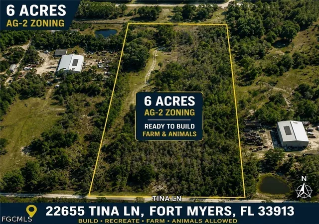 Photo 1 of Land for sale at 22655 Tinas Ln, Fort Myers, FL 33913 | MLS# 2026035409 | Listing updated on 2026-08-24