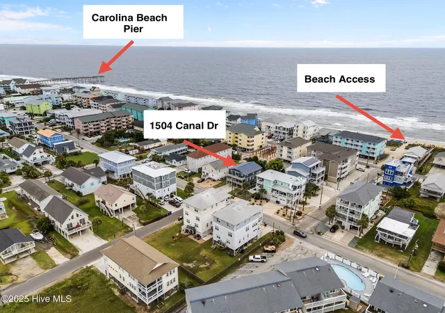 Photo 3 of Single family home for sale at 1504 Canal Dr, Carolina Beach, NC 28428 | MLS# 100590471 | Listing updated on 2026-08-19