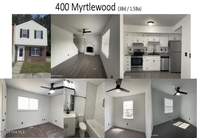 Photo 2 of Townhouse for sale at 400 Myrtlewood Cir, Jacksonville, NC 28546 | MLS# 100596195 | Listing updated on 2026-08-24