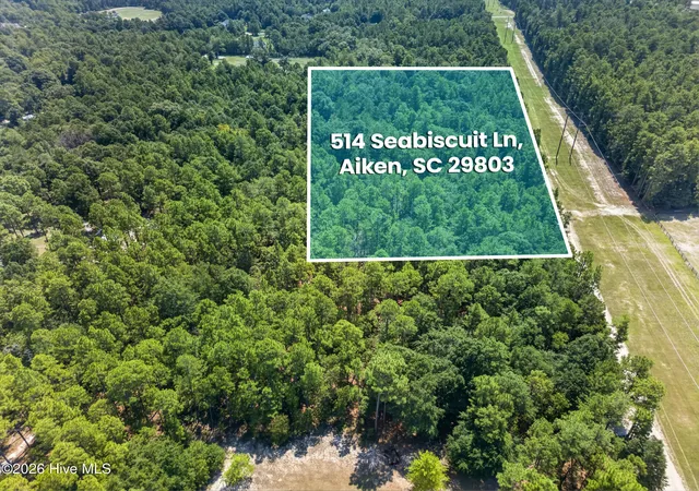 Photo 1 of Land for sale at 514 Seabiscuit Ln, Aiken, SC 29803 | MLS# 100599244 | Listing updated on 2026-08-27