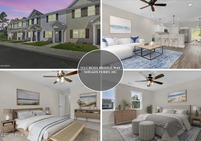 Photo 1 of Townhouse for sale at 713 Cross Brg Way #Lot 23, Sneads Ferry, NC 28460 | MLS# 100577972 | Listing updated on 2026-09-02