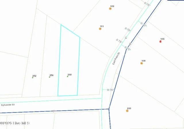 Photo 2 of Land for sale at 260 Sylvester St, Richlands, NC 28574 | MLS# 100595797 | Listing updated on 2026-08-21