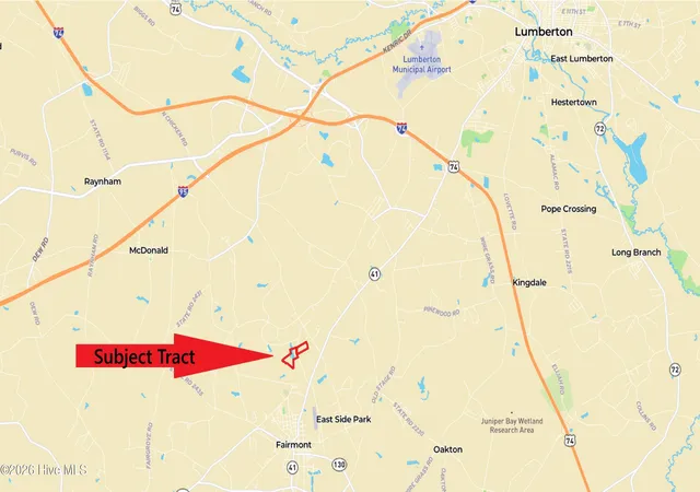 Photo 2 of Land for sale at Tbd Chicken Rd, Fairmont, NC 28340 | MLS# 100599032 | Listing updated on 2026-08-26