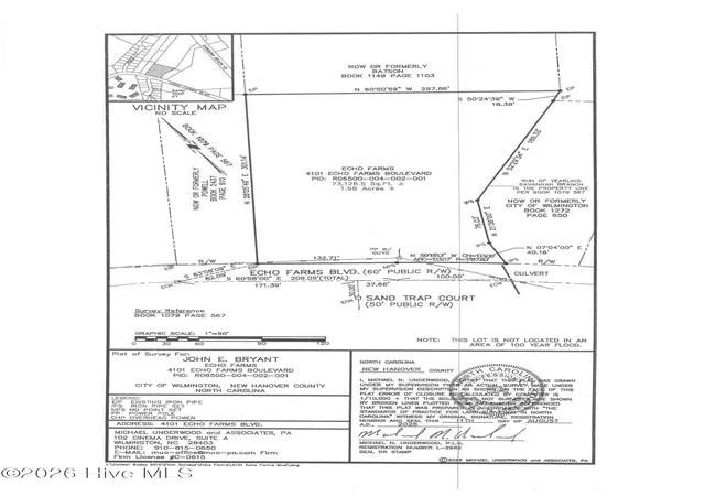 Photo 1 of Land for sale at 4101 Echo Farms Blvd, Wilmington, NC 28412 | MLS# 100597042 | Listing updated on 2026-08-25