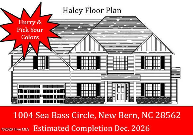 Photo 1 of Single family home for sale at 1004 Sea Bass Cir, New Bern, NC 28562 | MLS# 100593626 | Listing updated on 2026-09-08