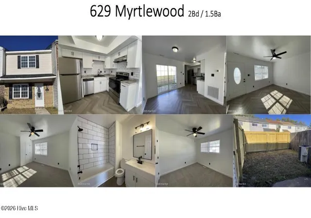 Photo 2 of Townhouse for sale at 629 Myrtlewood Cir, Jacksonville, NC 28546 | MLS# 100596191 | Listing updated on 2026-08-24