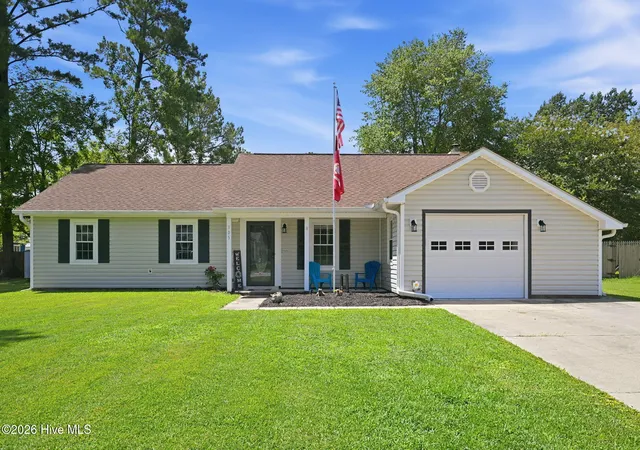 Photo 1 of Single family home for sale at 105 Cherrywood Ct, Jacksonville, NC 28546 | MLS# 100595142 | Listing updated on 2026-09-28
