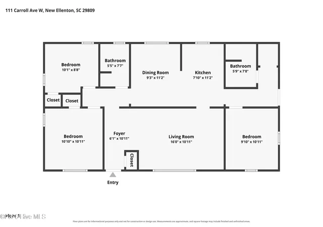 Photo 16 of Single family home for sale at 111 Carroll Ave Nw, New Ellenton, SC 29809 | MLS# 100596131 | Listing updated on 2026-09-01