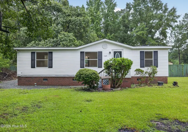 Photo 1 of Manufactured home for sale at 145 Bellhammon Forest Dr, Rocky Point, NC 28457 | MLS# 100596222 | Listing updated on 2026-09-15