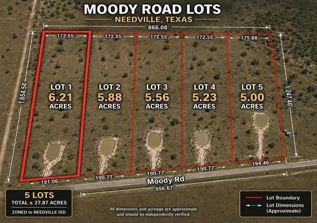 Photo 3 of Land for sale at 13510 Moody Rd, Needville, TX 77461 | MLS# 24461683 | Listing updated on 2026-08-11