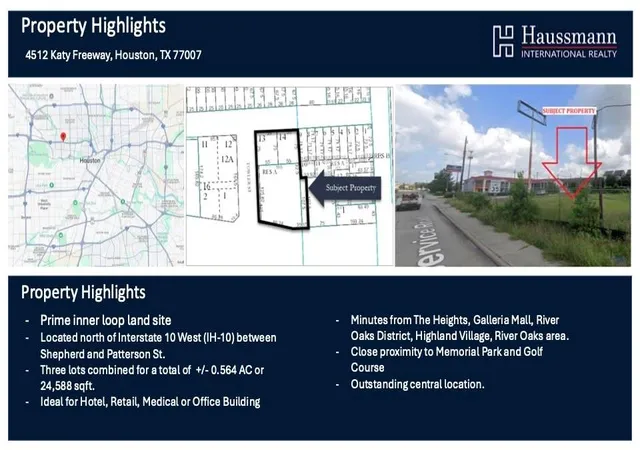 Photo 3 of Land for sale at 4512 Katy Fwy, Houston, TX 77007 | MLS# 47842651 | Listing updated on 2026-08-22