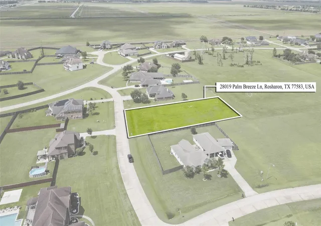 Photo 3 of Land for sale at 28019 Palm Breeze Ln, Rosharon, TX 77583 | MLS# 38444832 | Listing updated on 2026-08-17
