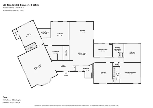 31st image of 607 Rosedale Rd, Glenview, IL 60025 | MLS# 12708744