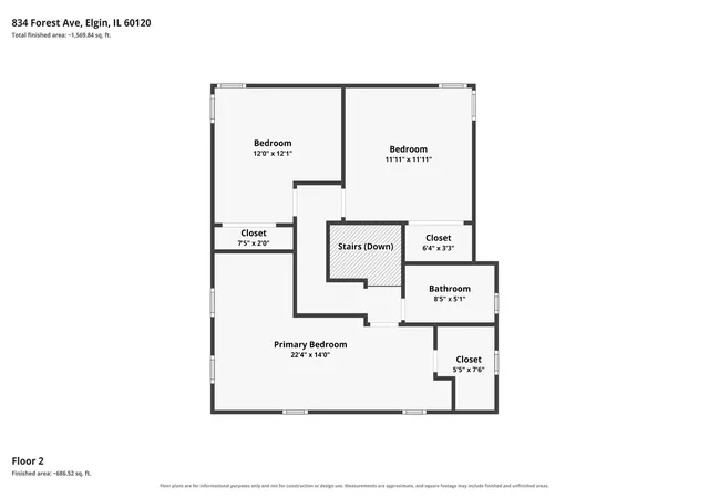 38th image of 834 Forest Ave, Elgin, IL 60120 | MLS# 12724020