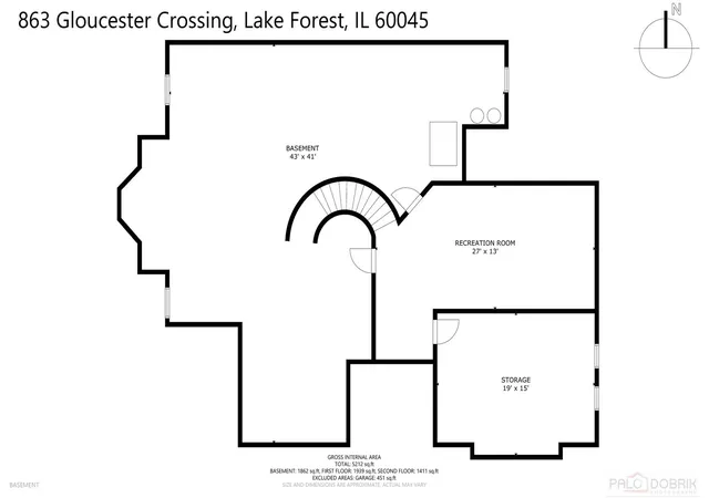 41st image of 863 Gloucester Xing, Lake Forest, IL 60045 | MLS# 12731349