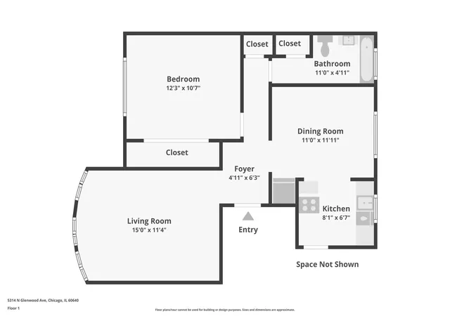 Listing Photo 4 - Condo for sale in building located at 5314 N Glenwood Ave, Chicago, IL 60640 - Unit #1W