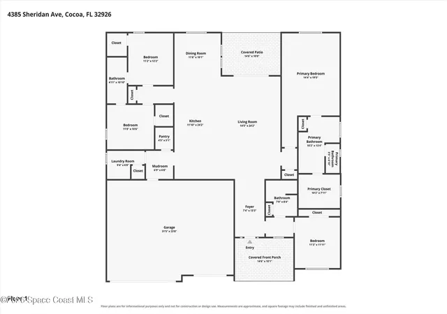 Photo 4 of Single family home for sale at 4385 Sheridan Ave, Cocoa, FL 32926 | MLS# 1071791 | Listing updated on 2026-09-14