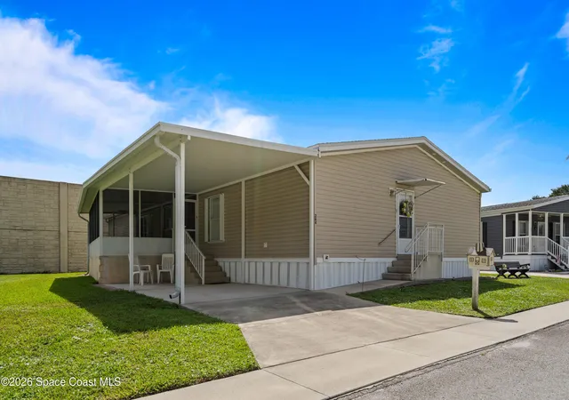 Photo 1 of Manufactured home for sale at 264 Holiday Park Blvd Ne, Palm Bay, FL 32907 | MLS# 1082846 | Listing updated on 2026-09-18