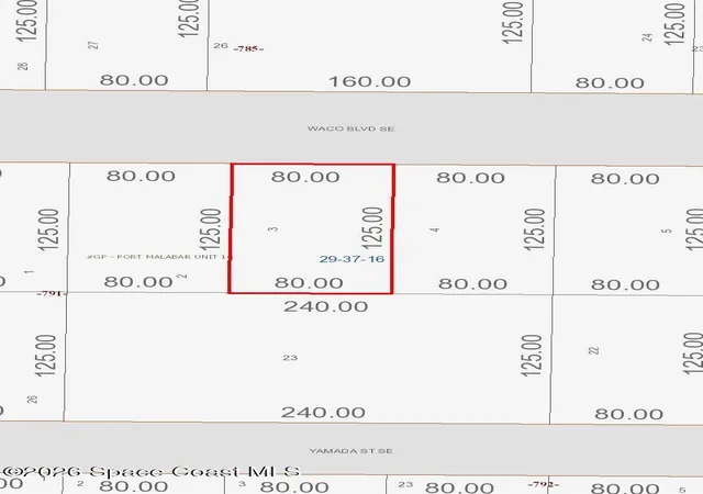 Photo 2 of Land for sale at 1600 Waco Blvd Se, Palm Bay, FL 32909 | MLS# 1082970 | Listing updated on 2026-07-20