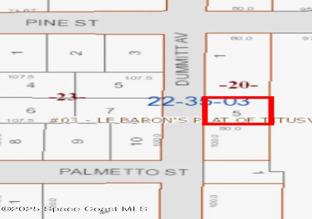 Photo 2 of Land for sale at 0 Dummit Ave, Titusville, FL 32796 | MLS# 1082849 | Listing updated on 2026-07-18
