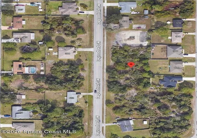 Photo 1 of Land for sale at 607 De Groodt Rd Sw, Palm Bay, FL 32908 | MLS# 1082877 | Listing updated on 2026-07-20