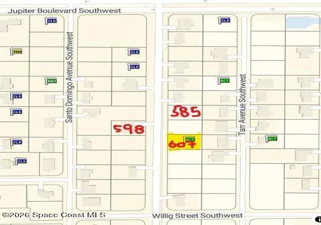 Photo 2 of Land for sale at 607 De Groodt Rd Sw, Palm Bay, FL 32908 | MLS# 1082877 | Listing updated on 2026-07-20