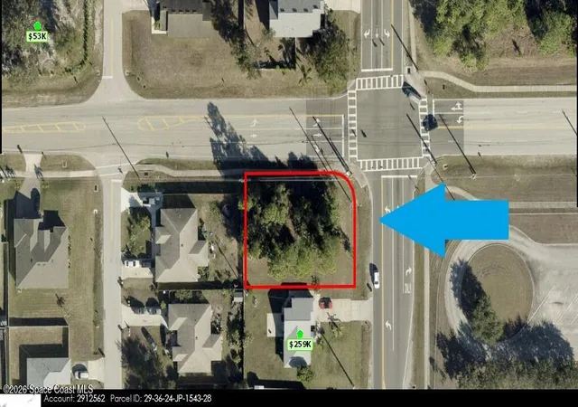 Photo 4 of Land for sale at 1850 Cor Lot Degroodt/bombardier Rd SW, Palm Bay, FL 32908 | MLS# 1083603 | Listing updated on 2026-07-28