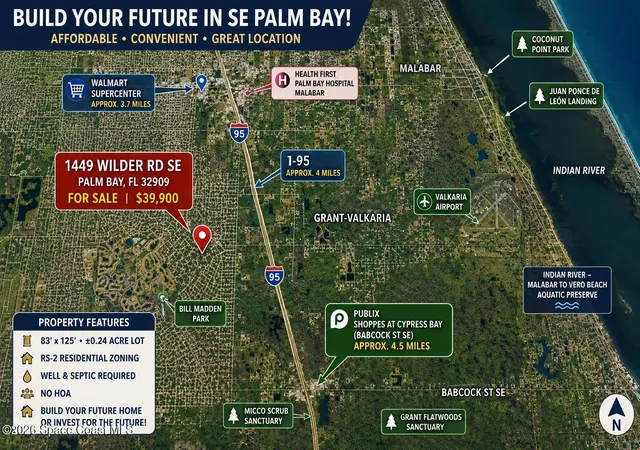 1st image of 1449 Wilder Rd Se, Palm Bay, FL 32909 | MLS# 1084874