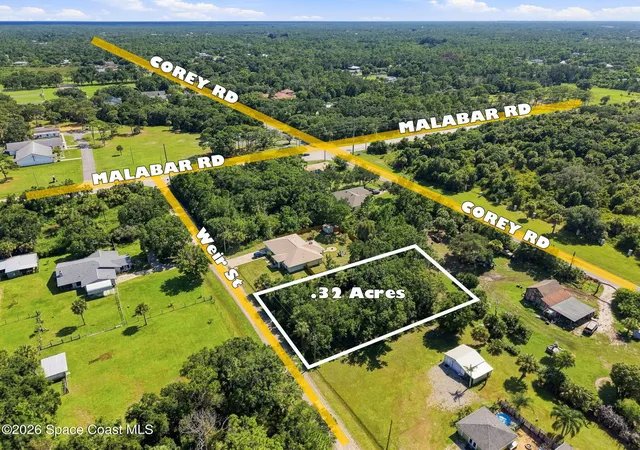 Land for sale at 1640 Weir St, Malabar, FL 32950 | MLS# 1085040