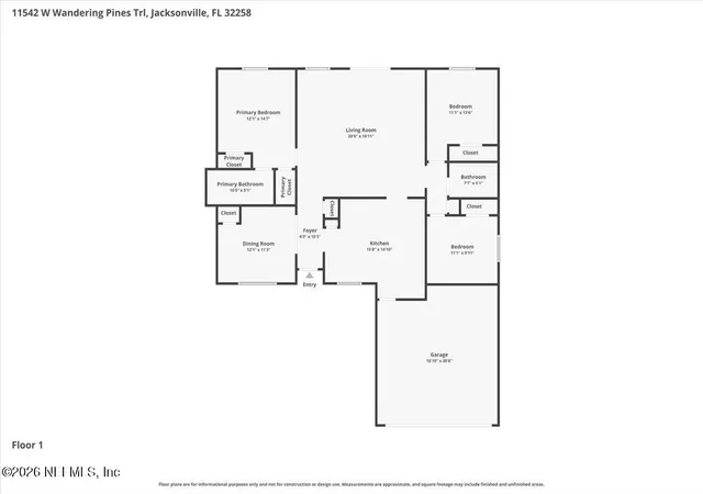 Photo 28 of Single family home for sale at 11542 Wandering Pines Trl W, Jacksonville, FL 32258 | MLS# 2146802 | Listing updated on 2026-09-30