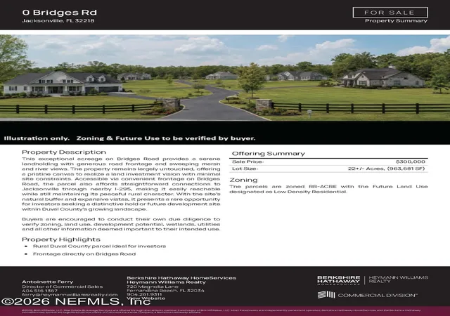 Photo 2 of Land for sale at 0 Bridges Rd, Jacksonville, FL 32218 | MLS# 2152065 | Listing updated on 2026-08-14